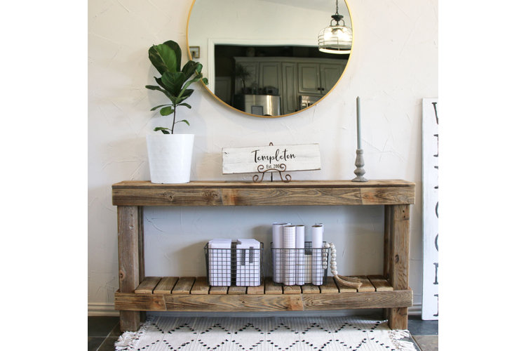 Oleary solid wood on sale console table